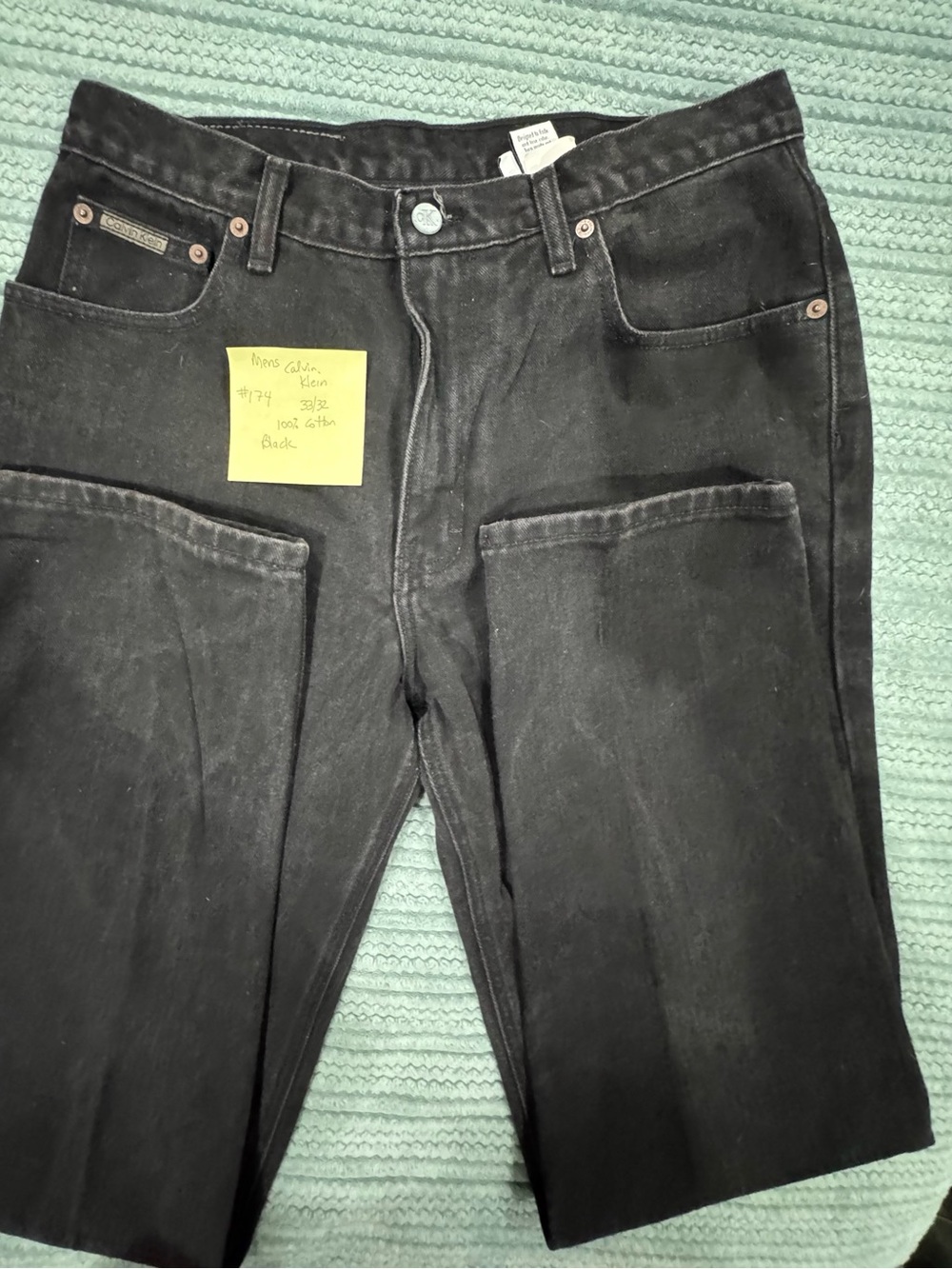 Calvin Klein Jeans Black Relaxed-Fit Work Jeans